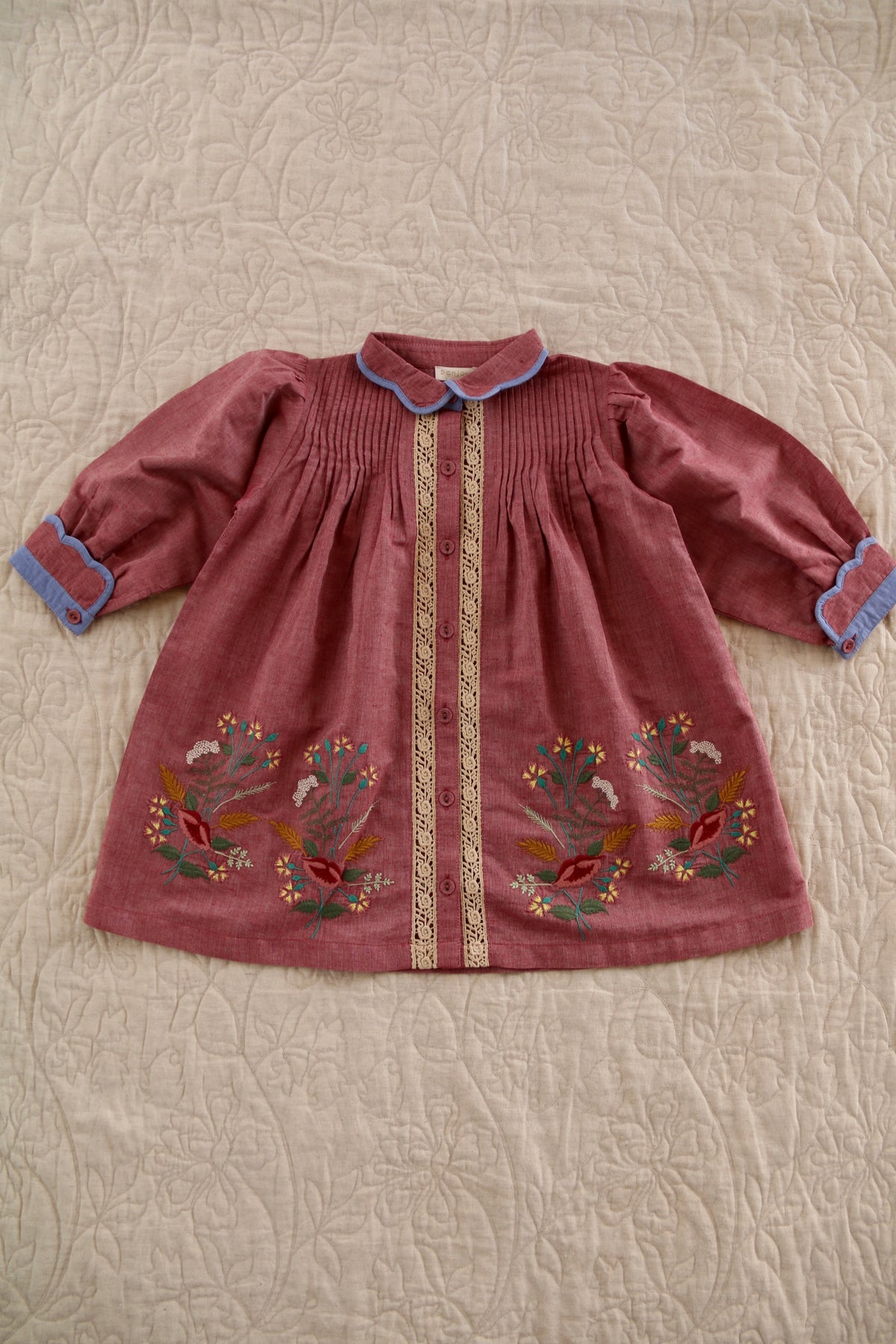 Tunique Red chambray