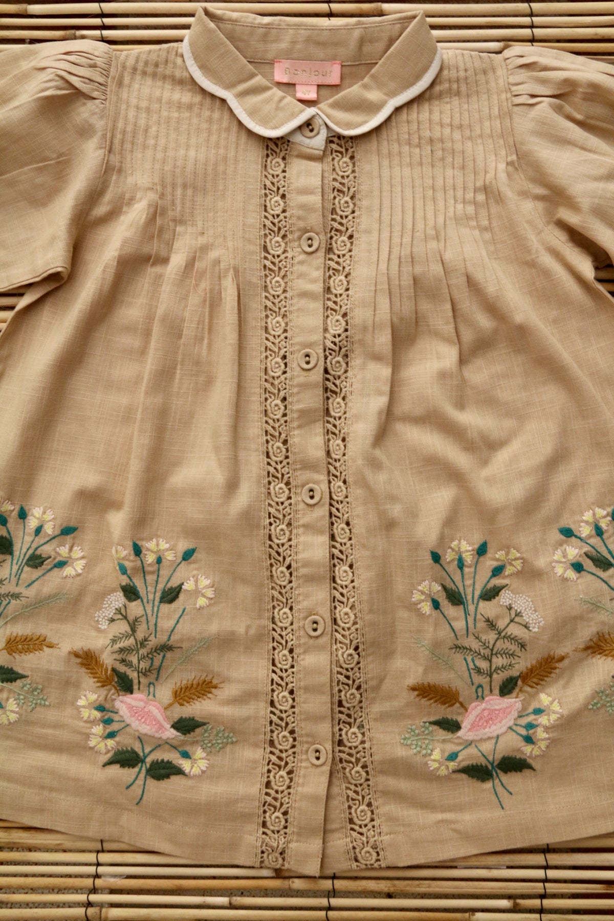 Tunique Solid Straw Cotton slub