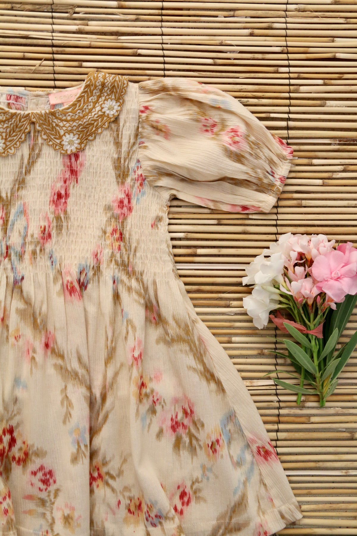 Tunique with Hairclips Antoinette Print crepe