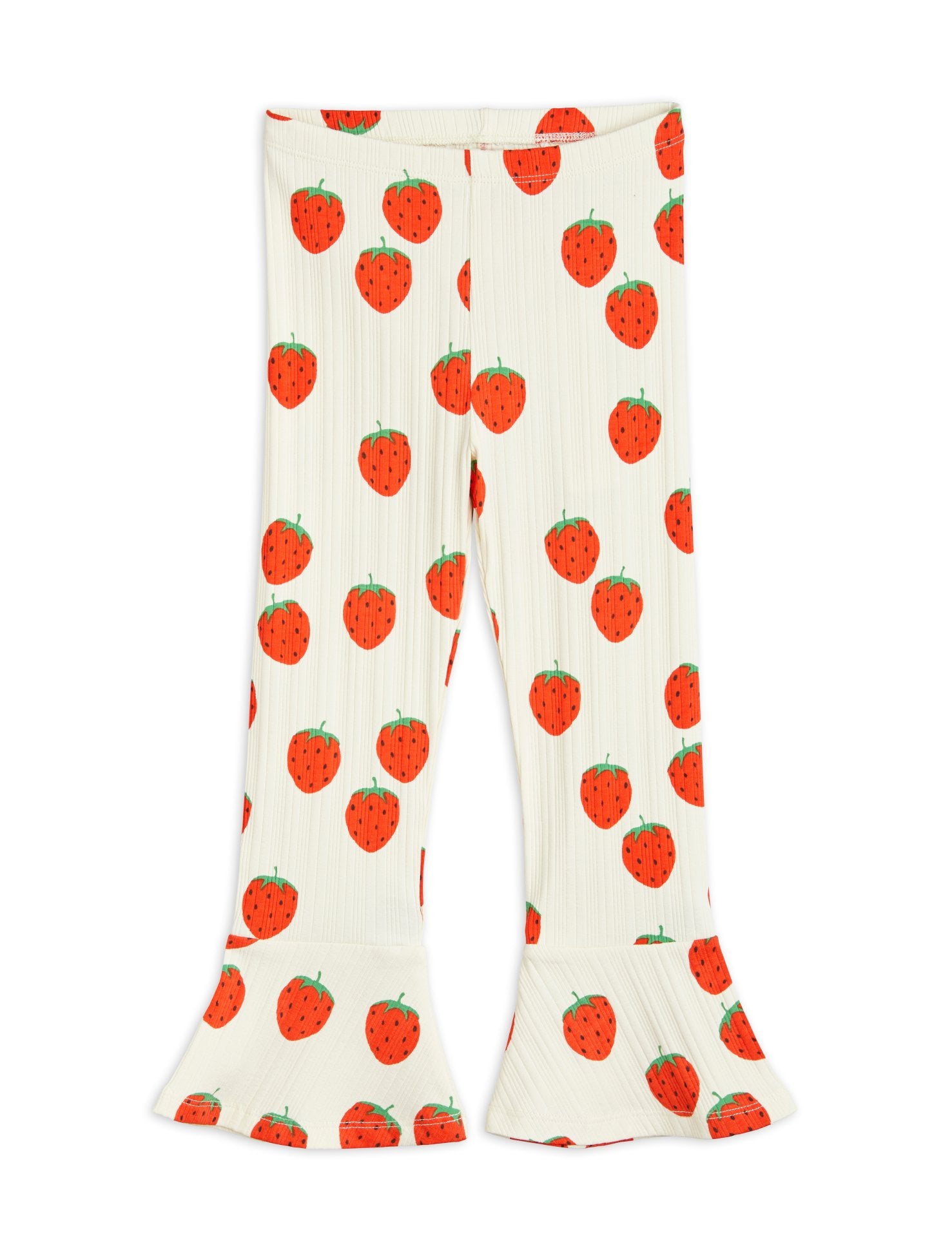 Strawberries aop flared pants