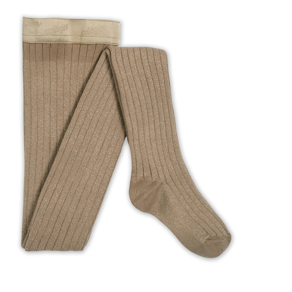 Glitter Ribbed Taupe
