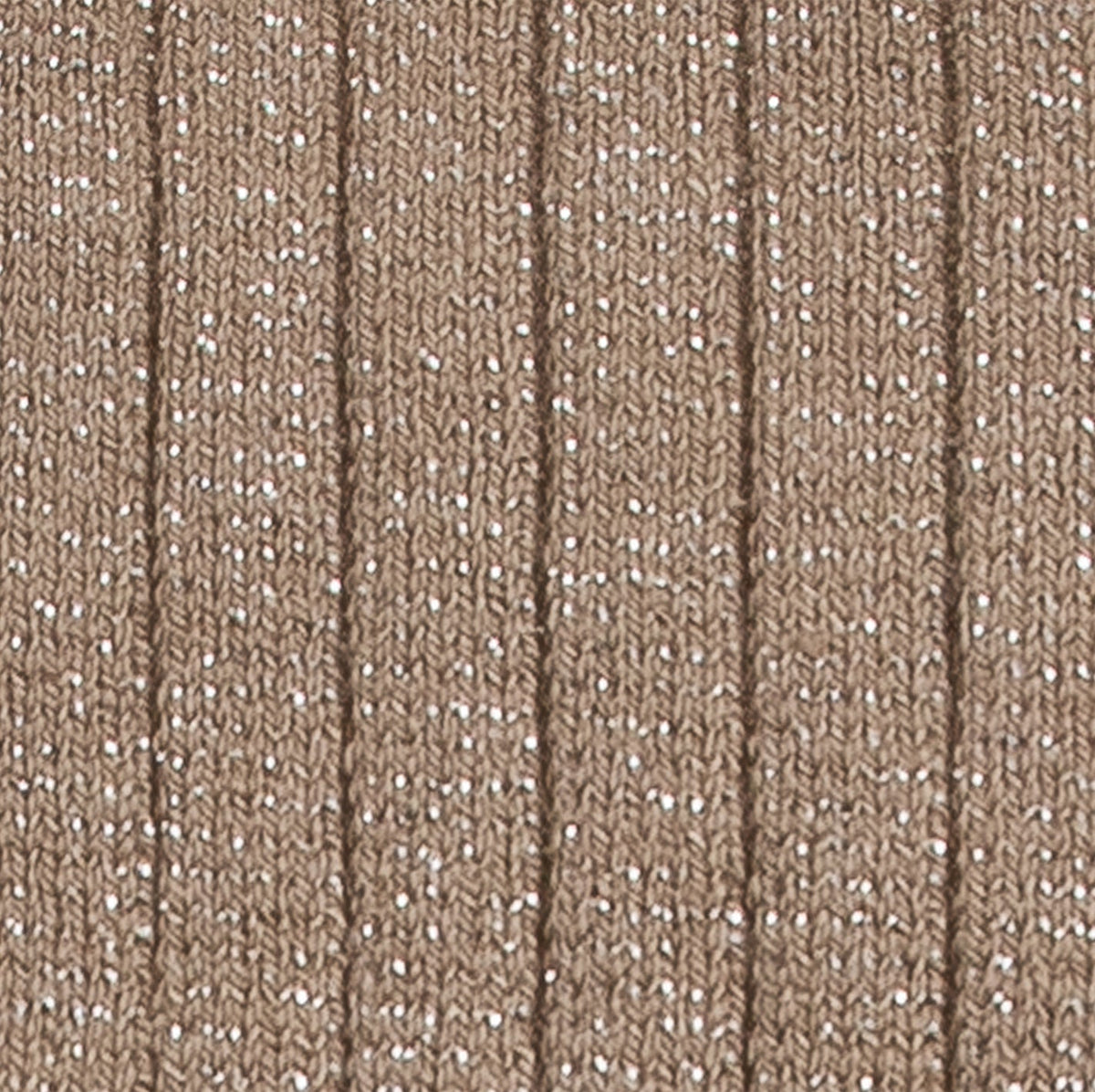 Glitter Ribbed Taupe
