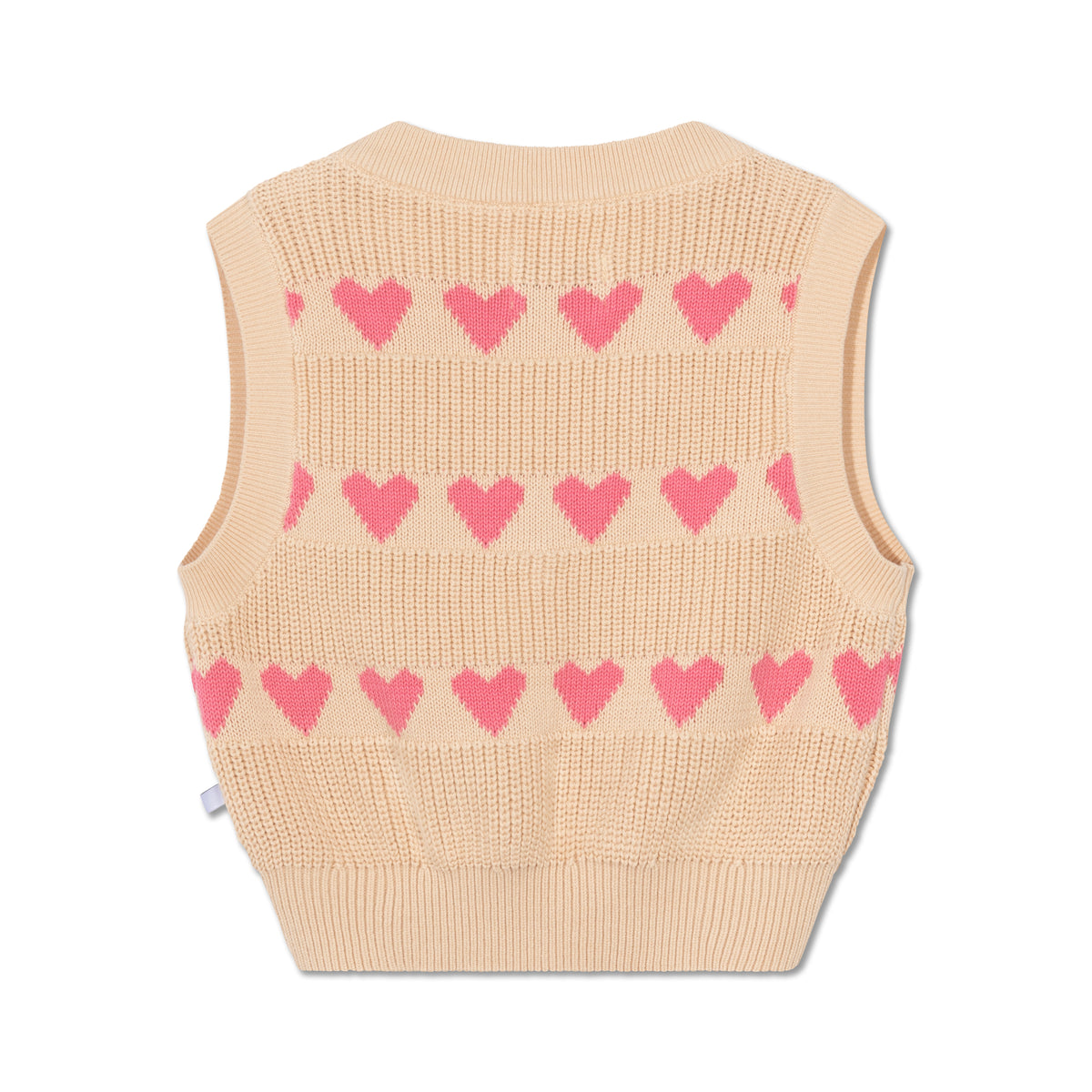 Knit spencer pink hearts