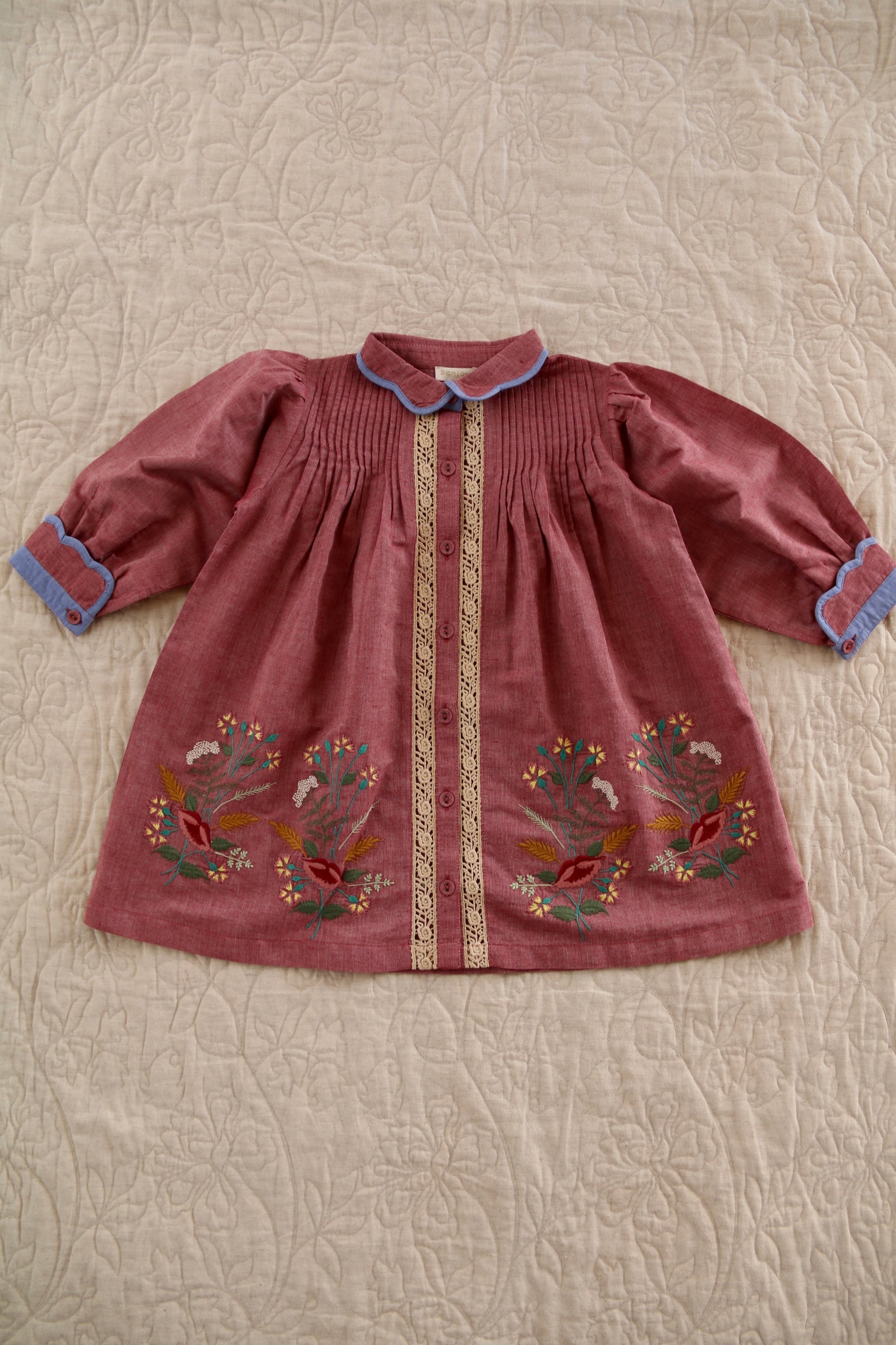 Tunique Red chambray