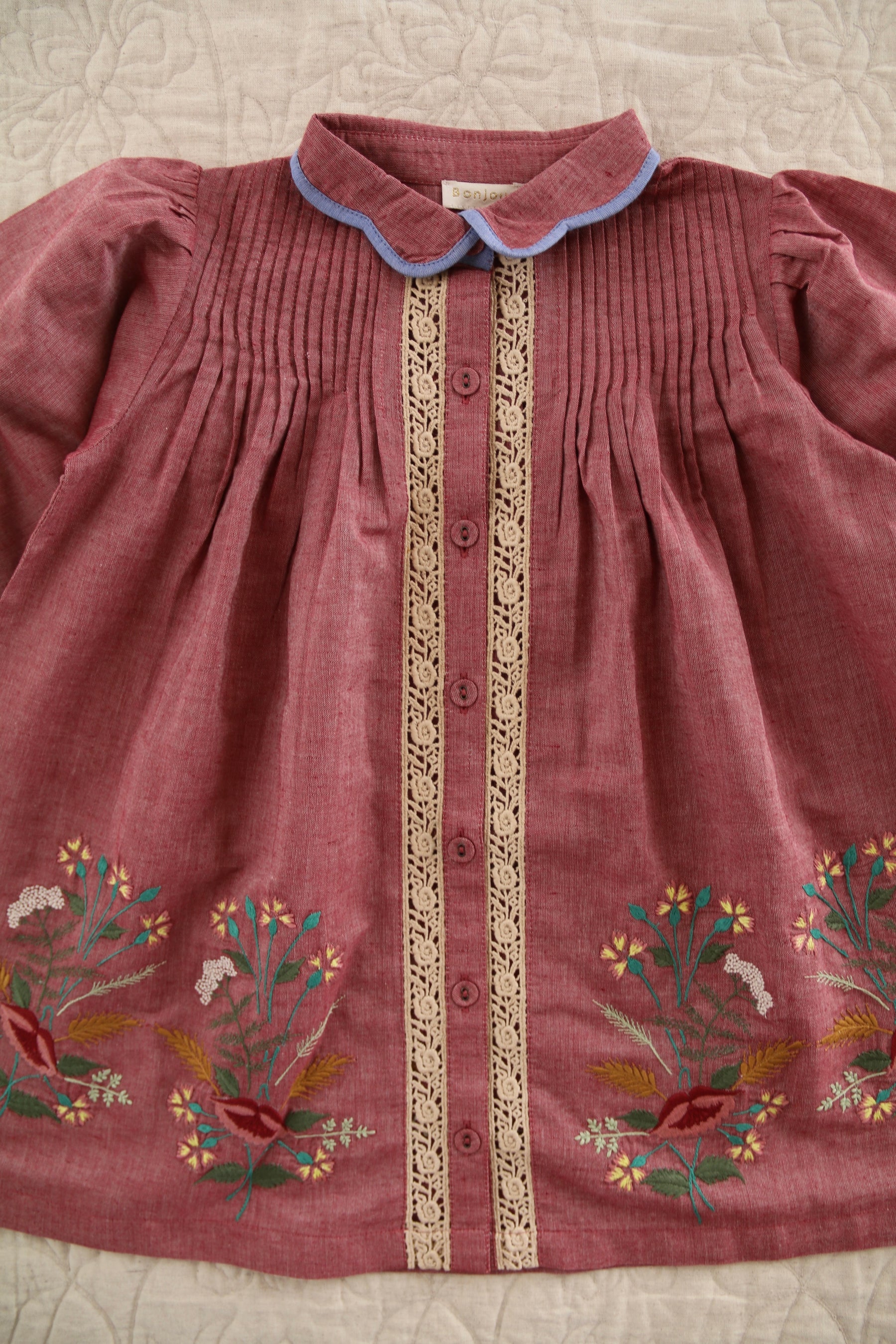 Tunique Red chambray