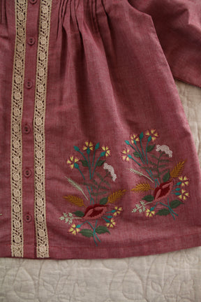 Tunique Red chambray