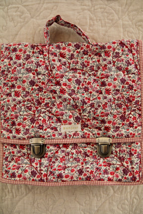 School bag Flowers field print