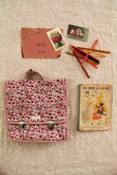 School bag Flowers field print