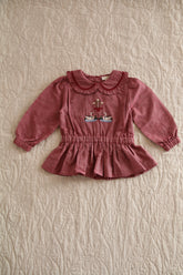 Blouse Red chambray