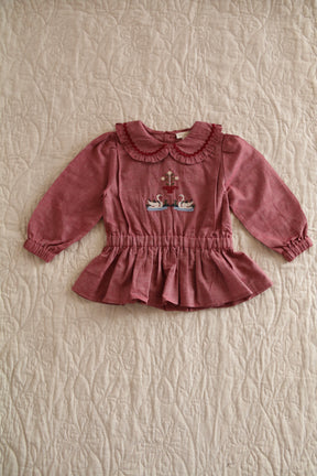 Blouse Red chambray