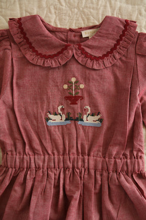 Blouse Red chambray