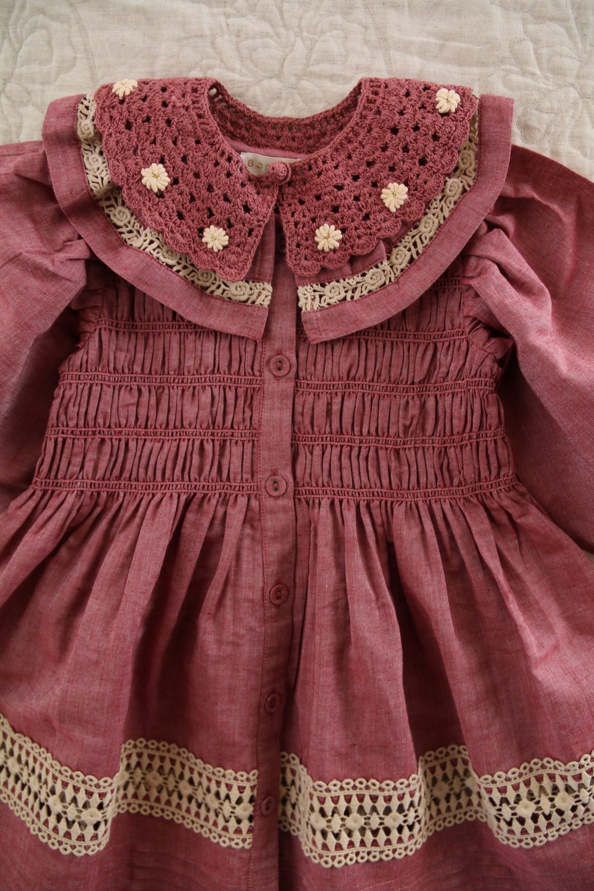 Dress Red chambray