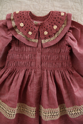 Dress Red chambray