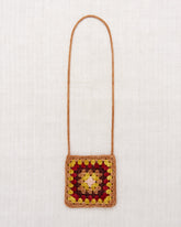 Crochet Big Square Bag Rose Gold