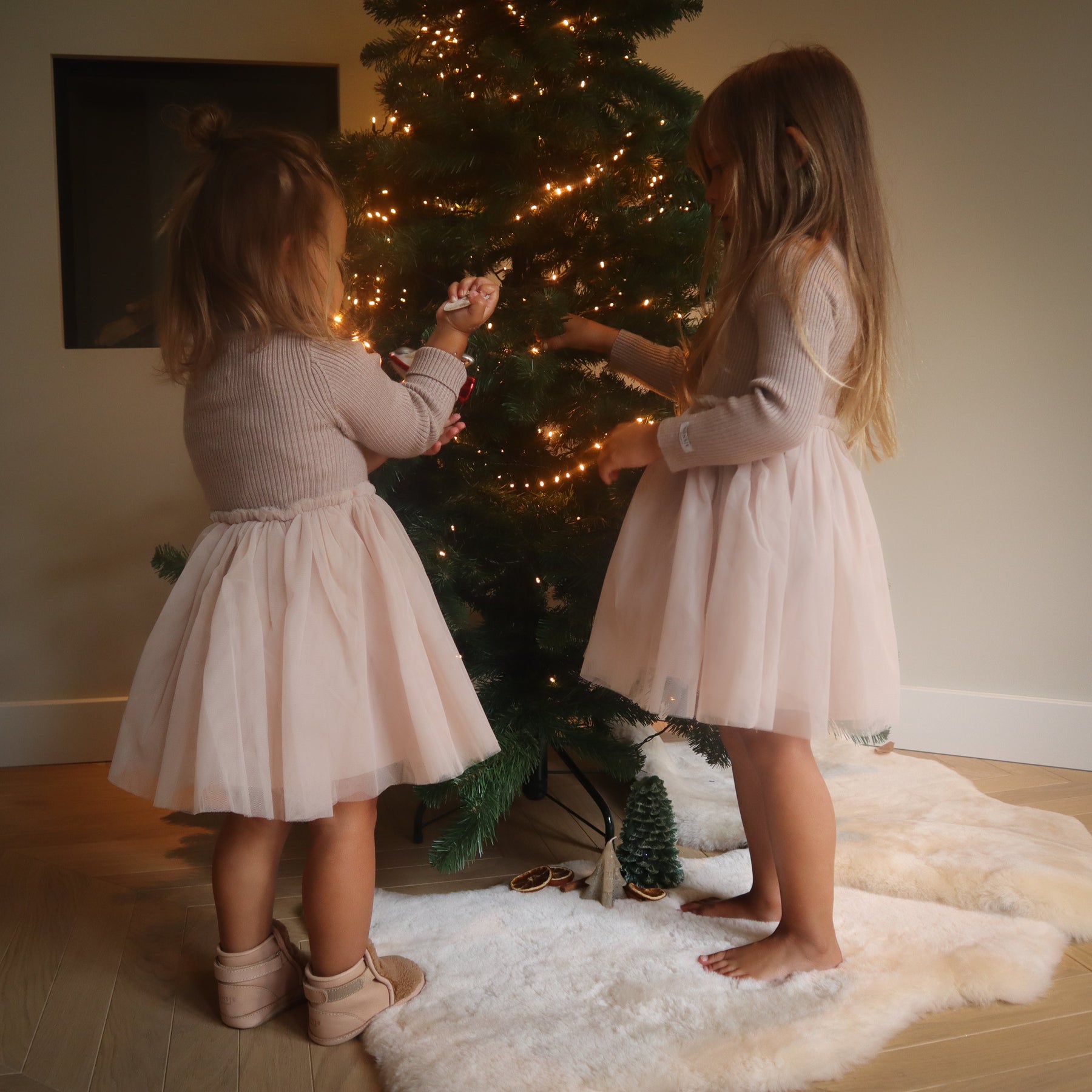 Lotus Dress Rose Grey