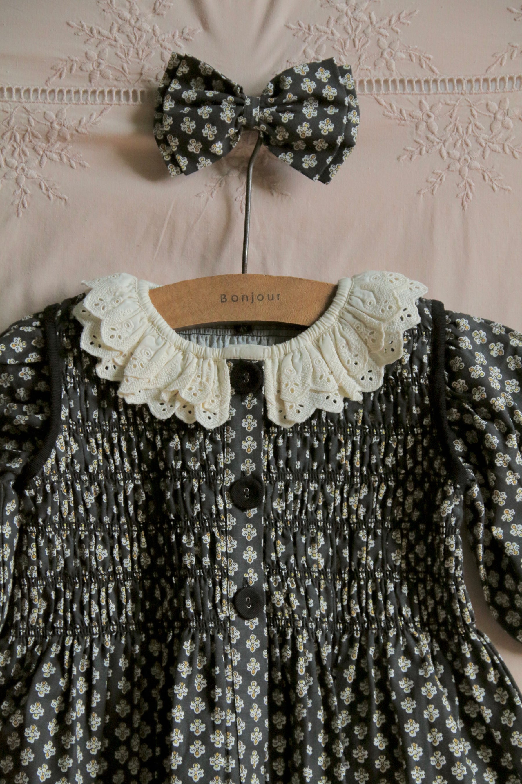 Tunique with hair clip provencal print