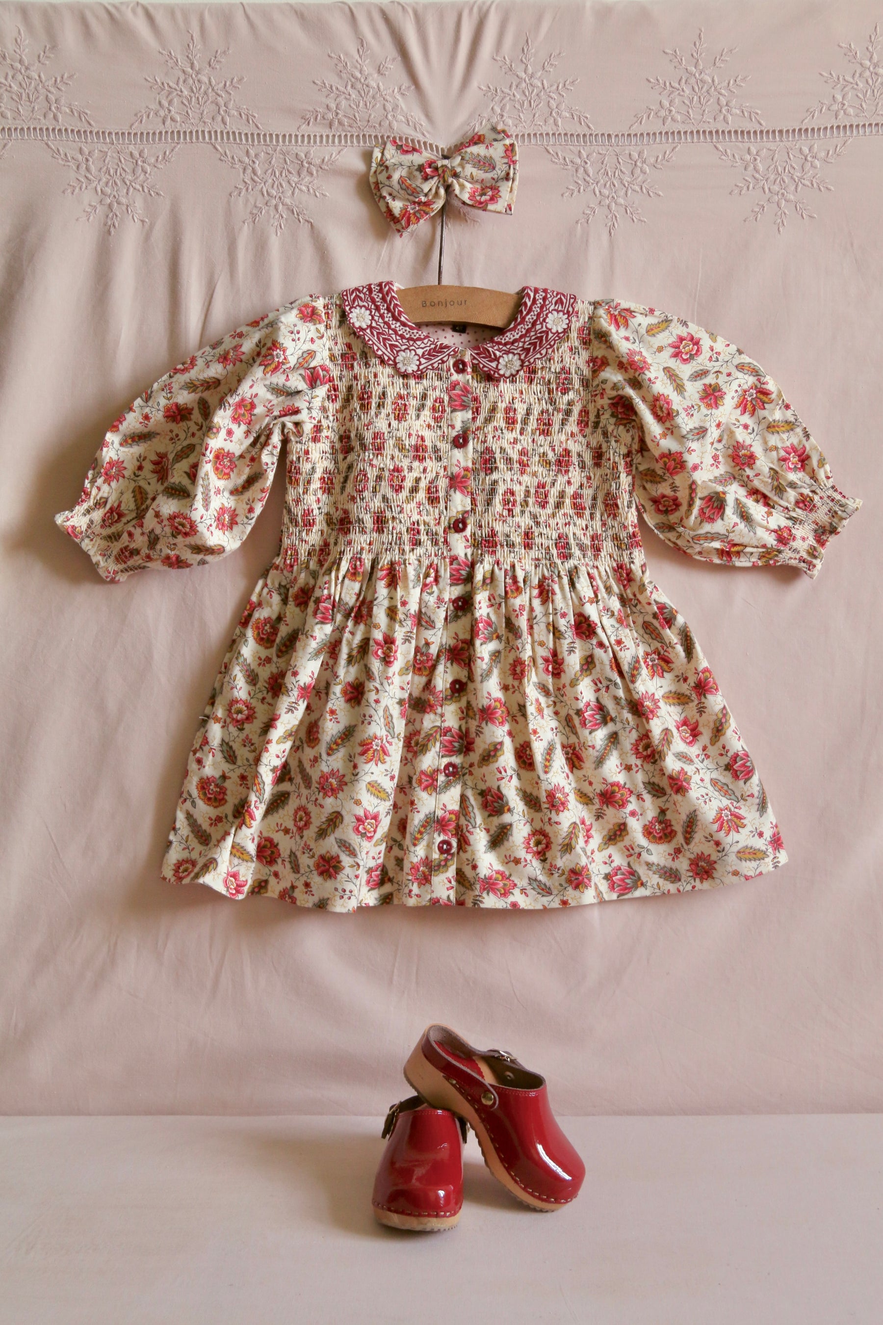 Tunique with hair clip Aline print