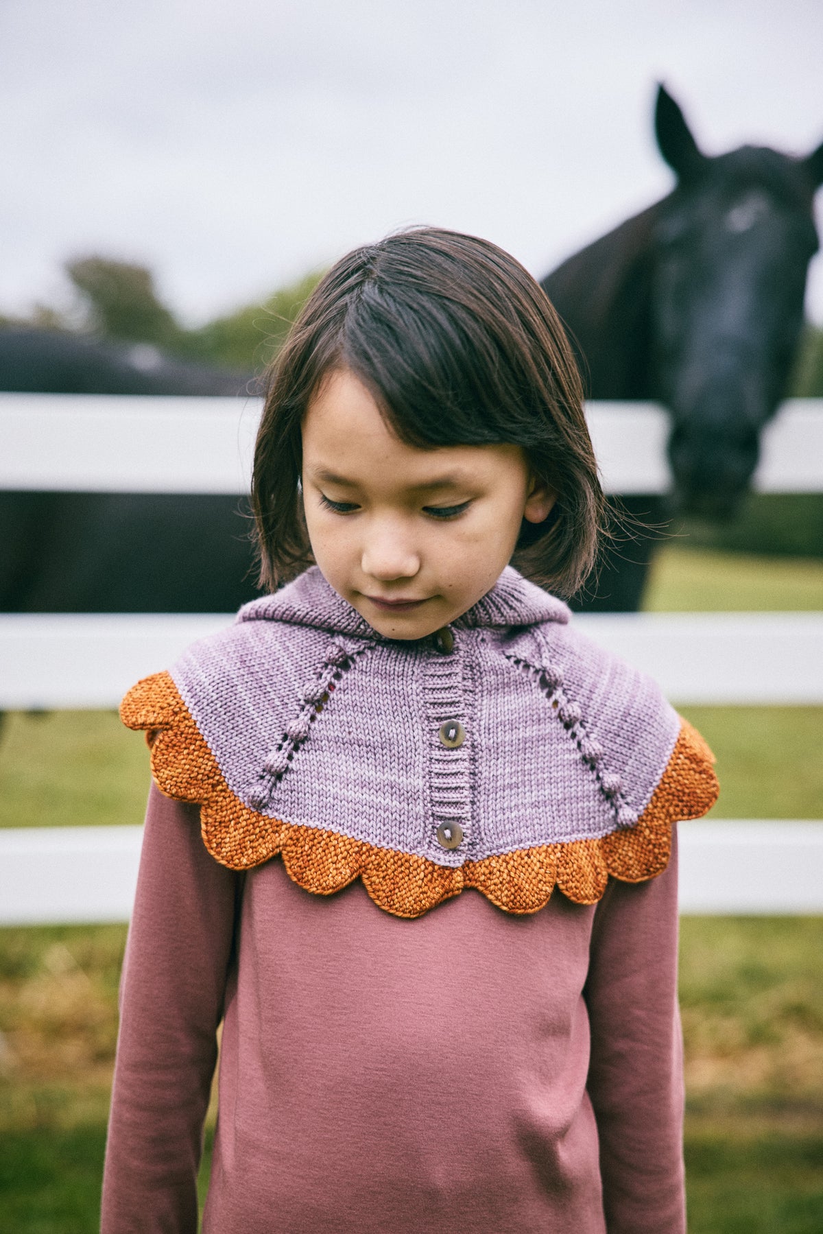 Scallop Capelet Periwinkle