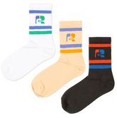 Sporty socks 3 pack logo