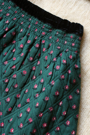 SET QUILTED TOP + QUILTED SKIRT Provencal print | pique fabric