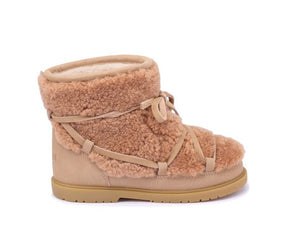 Boots Curly Sheep Wool | Inuka Beige