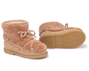 Boots Curly Sheep Wool | Inuka Beige