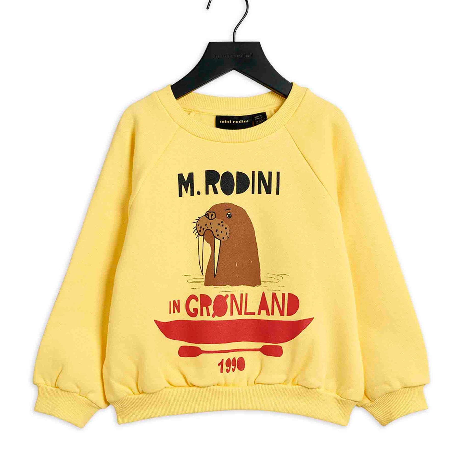 Mini Rodini - WALRUS SP SWEATSHIRT YELLOW
