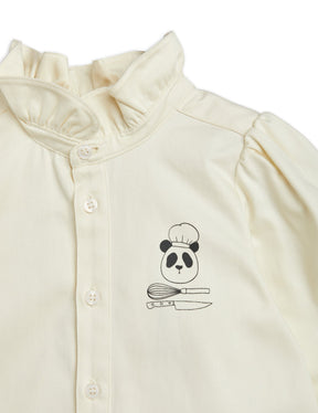 Chef panda woven blouse