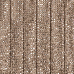Glitter Ribbed Taupe