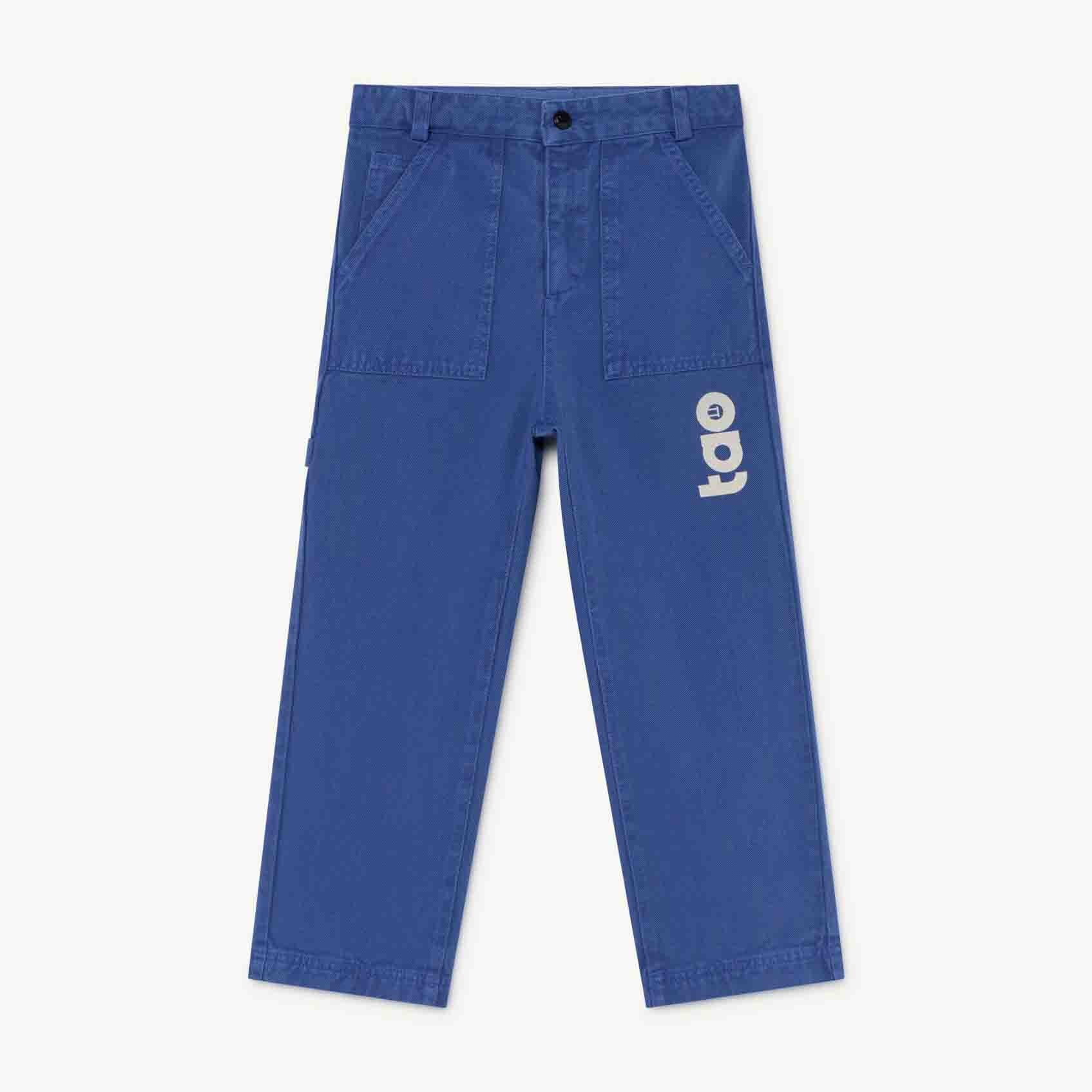 The Animals Observatory - CONDOR KIDS TROUSERS BLUE TAO