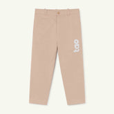 The Animals Observatory - CAMEL KIDS TROUSERS SOFT PINK LOGO