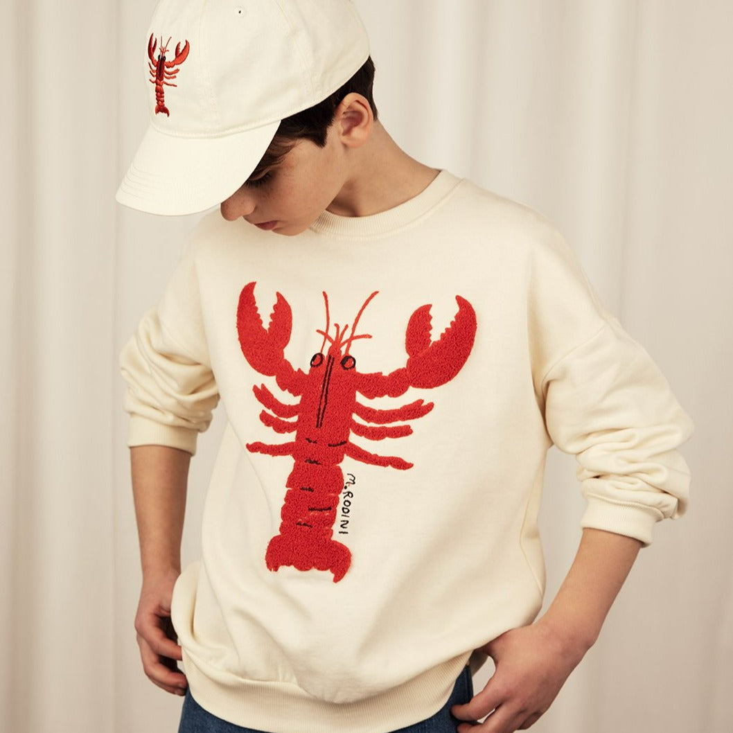 Lobster chenille emb sweatshirt