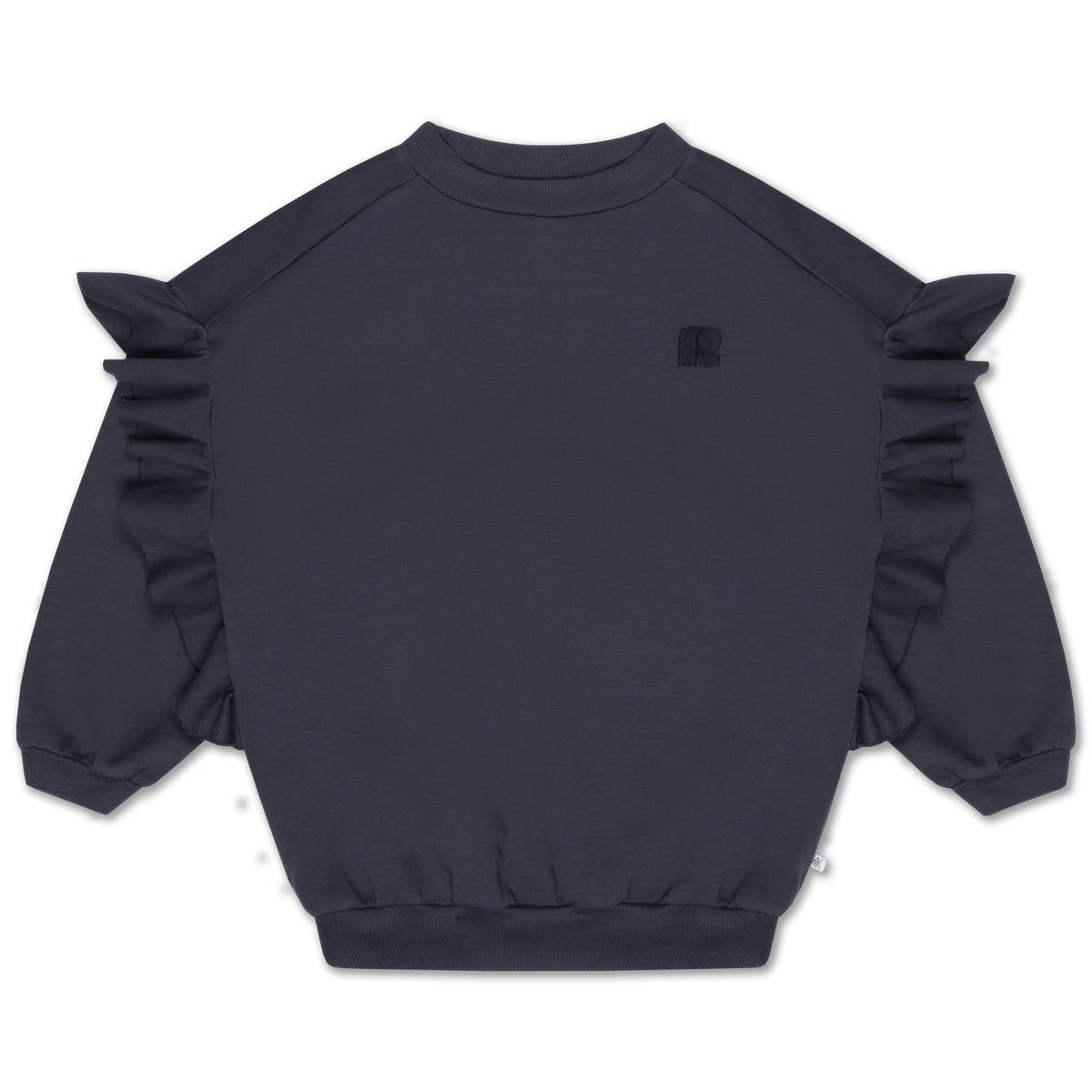 Ruffle sweater | night blue