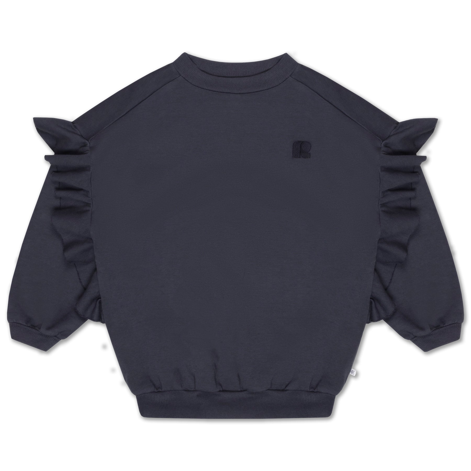 Ruffle sweater | night blue