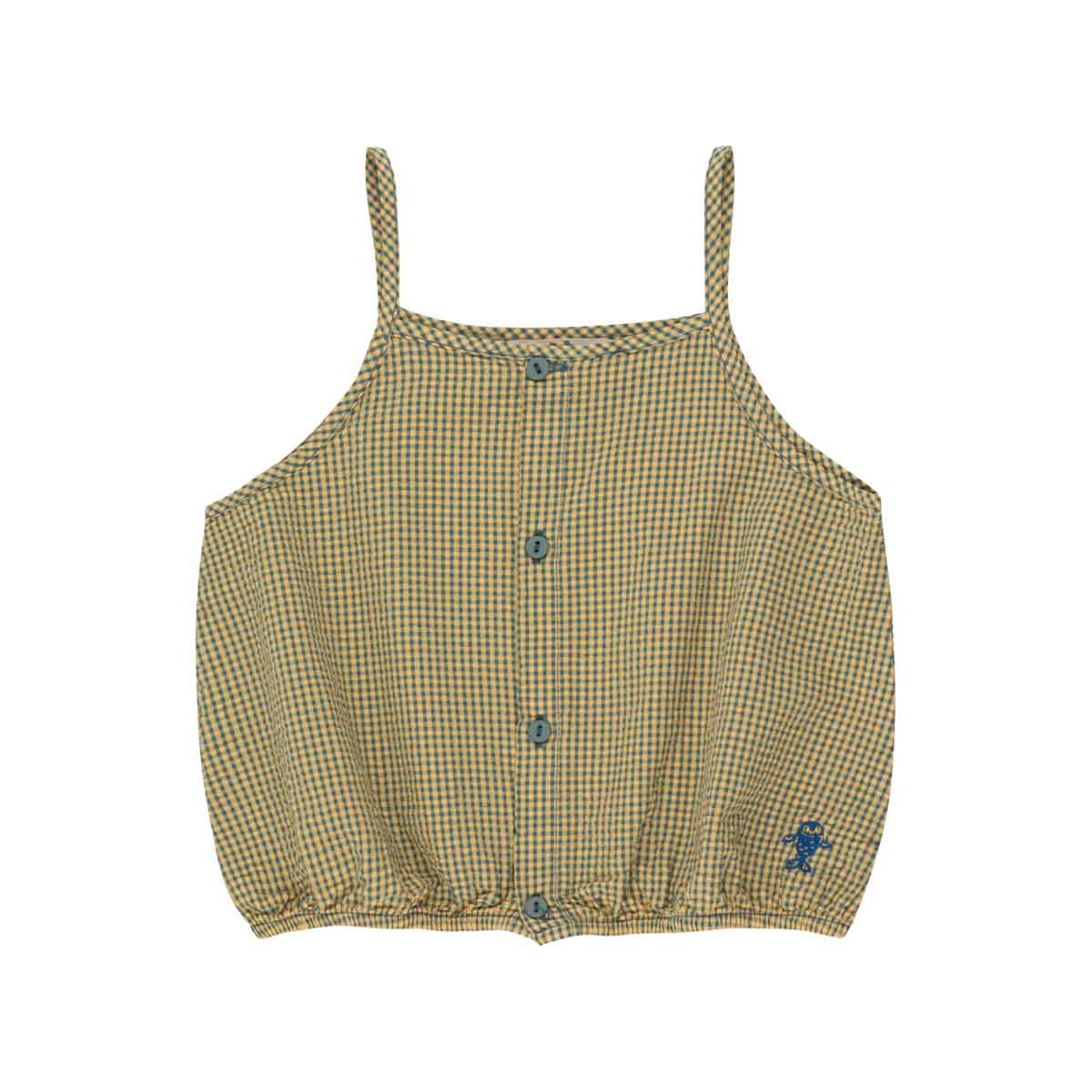 Tinycottons - CHECK STRAPS BLOUSE