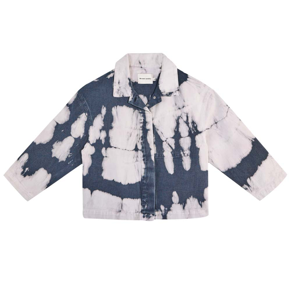 The New Society - VINCENT OVERSHIRT TIE DYE NAVY