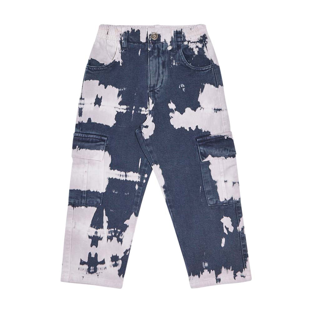 The New Society - VINCENT PANT TIE DYE NAVY